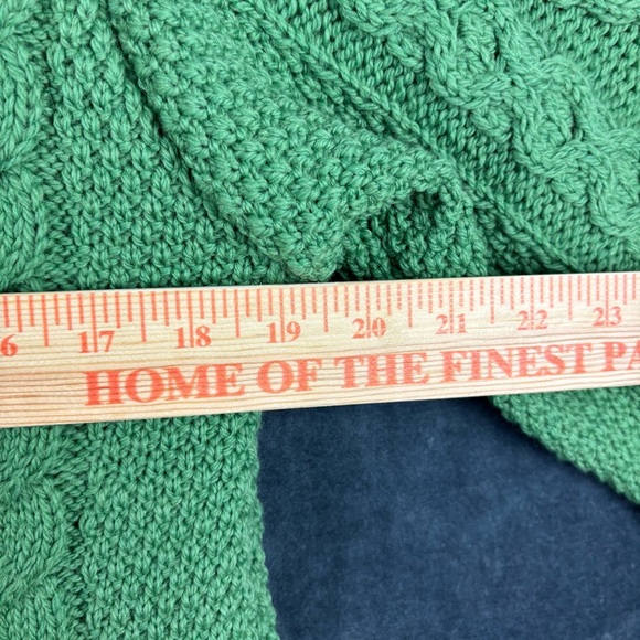 Aran Crafts 100% Merino Wool —made in Ireland Cable Knit Cardigan oversized XS - Picture 5 of 10